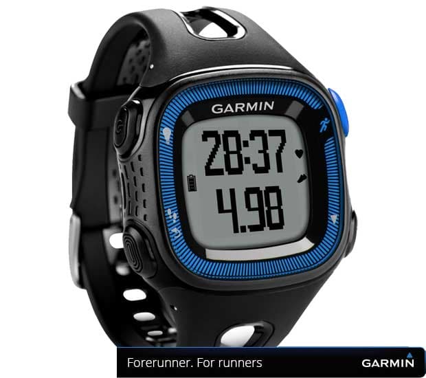Garmin pametni GPS sat Forerunner 15 Black-Blue Large 010-01241-10