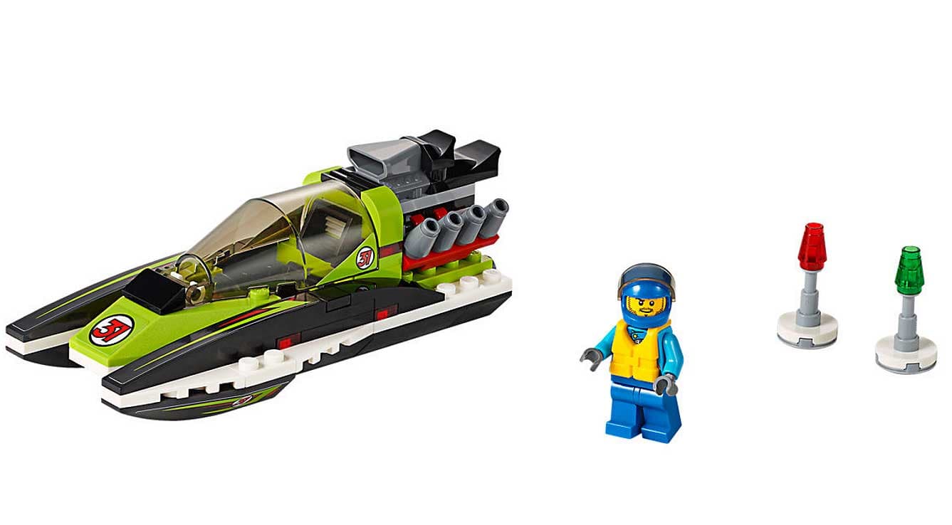 LEGO® City kockice Moćna vozila - Trkački čamac LE60114
