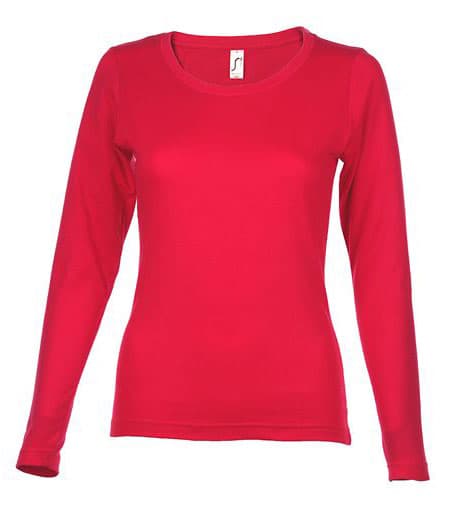 Sols Ženska majica dug rukav Majestic Red veličina L 11425