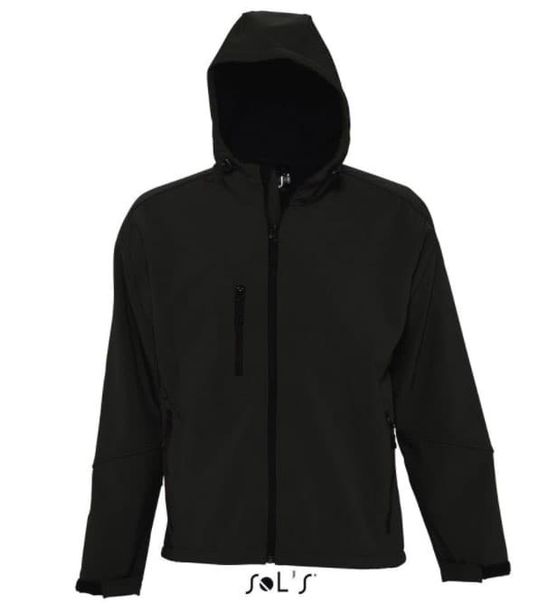 Sols Muška Softshell jakna sa kapuljačom Replay Black veličina XXL 46602