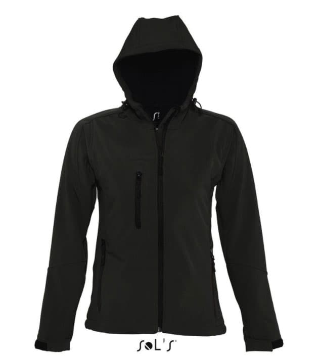 Sols Ženska Softshell jakna sa kapuljačom Replay Black veličina XL 46802