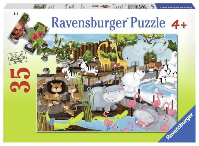 Ravensburger puzzle Dečije puzle - 35 - Životinje - Day at The Zoo 35 delova RA08778