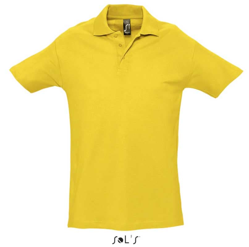 Sols Polo majica za muškarce Spring II Gold veličina S 11362