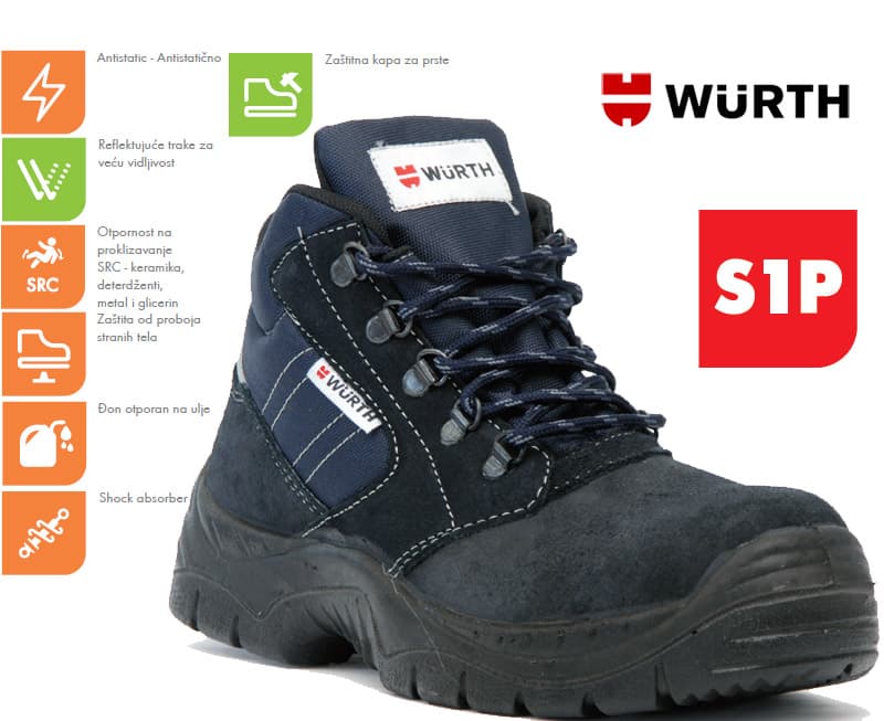 Wurth Bezbednosne cipele Monza S1P duboke vel. 41