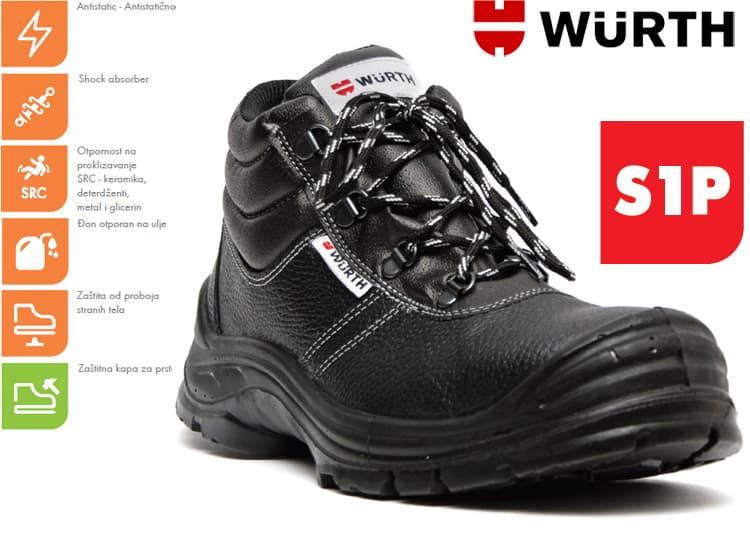 Wurth Bezbednosne cipele Pegazus S1P duboke vel. 43