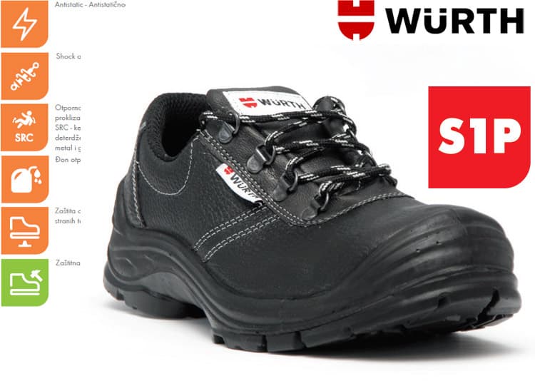 Wurth Bezbednosne cipele Pegazus S1P plitke vel. 44