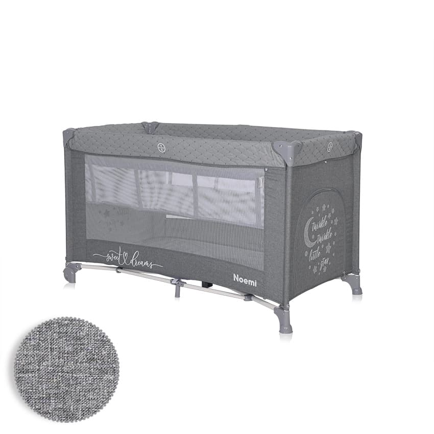 Lorelli Putni krevetac sa 2 nivoa Noemi 2 Cool grey star 10080552216