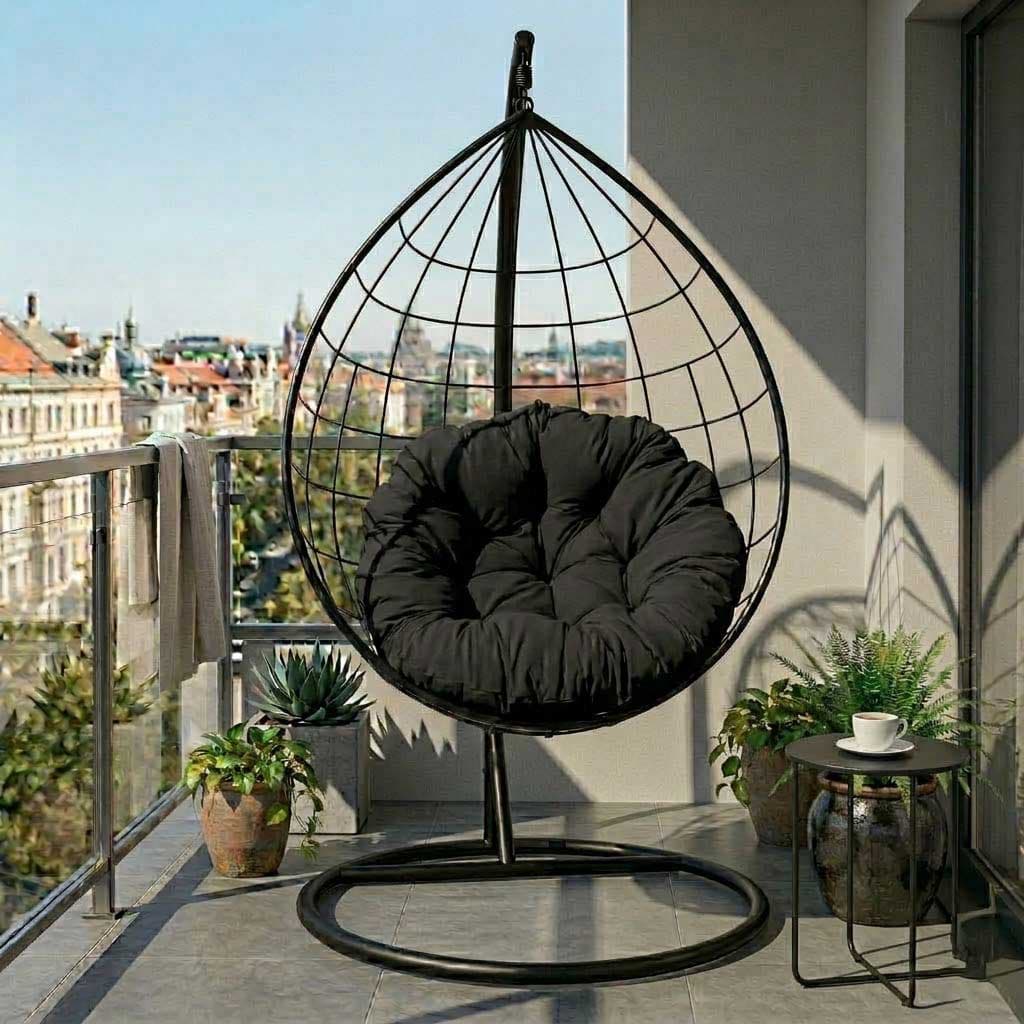 Jastuk Za Jaje Baštensku Ljuljašku - 100 cm - Black