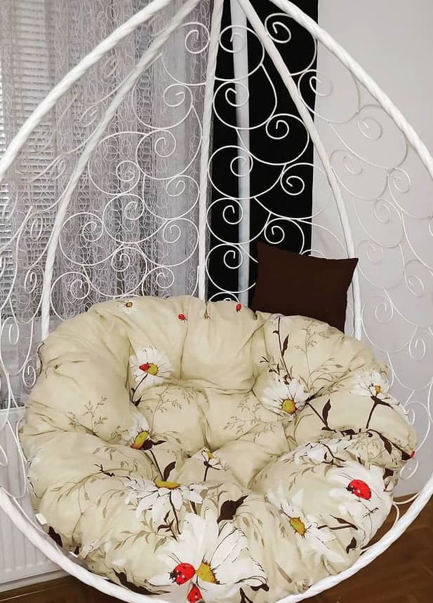 Jastuk Za Jaje Baštensku Ljuljašku - 100 cm BELE RADE